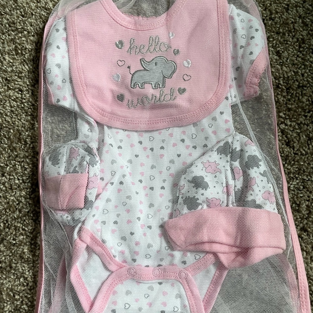 Elephant Layette Set